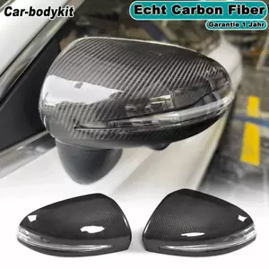 2x Carbon Spiegelkappen Außenspiegel für Mercedes Benz C/S Klasse W205 W222 W213 - Bild 1 von 11
