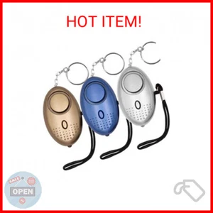 KOSIN Safe Sound Personal Alarm, 3 Pack 145DB Personal Security Alarm Keychain w - Picture 1 of 2