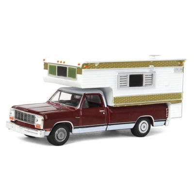 1/64 1981 Dodge RAM D-250 Royal Con Grande Camper, Rosso e Bianco, 30409 - Immagine 1 di 4
