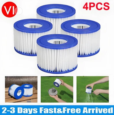 4pcs For Bestway Lazy Lay-Z-Spa Filters VI Cartridge Hot Tub Spa Swimming pool - Image 1 of 4