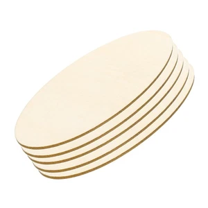 Piezas de madera 1000x500 mm, paquete de 5 formas de madera ovaladas sin terminar recortes de madera - Imagen 1 de 6