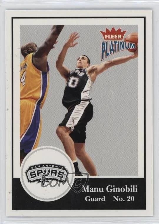 2003-04 Fleer Platinum Manu Ginobili #121 HOF - Image 1 of 2