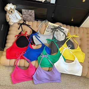 Girls Push Up Underwear Tube Top with Chest Padding Sleek Solid Design - Picture 1 of 26