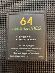 Asteroids Sears Telegames Atari 2600 Rare Misprint Tested Works VG Condition - Picture 1 of 1