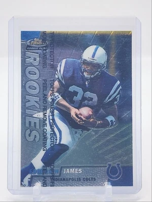 EDGERRIN JAMES 1999-00 TOPPS FINEST ROOKIES FOOTBALL WITH COATING RC Q1883 - Image 1 of 2