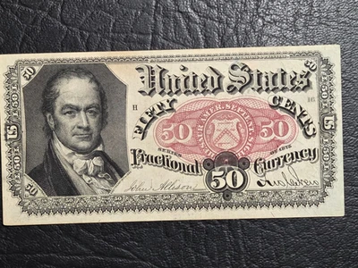 High Grade Series of 1875 Fifth Ed. 50 Cent Fractional Currency, FR 1380 - Image 1 of 2