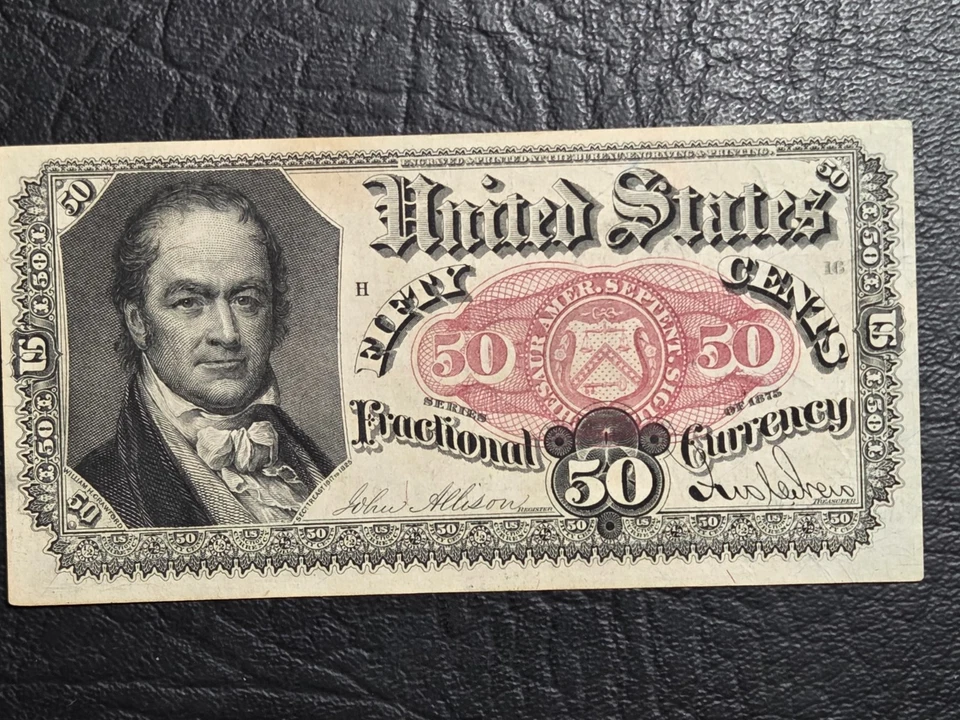 High Grade Series of 1875 Fifth Ed. 50 Cent Fractional Currency, FR 1380 - Image 1 of 2