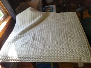 Blanchard Polyester King Size Off White Blanket Quilt 106"x92" - Imagen 1 de 8