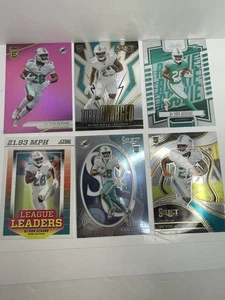 De,Von Achane, Miami Dolphins 6 card Lot, NM-M - RC, ELITE, CERTIFIED - Picture 1 of 8