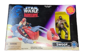 1996 STAR WARS SHADOWS OF THE EMPIRE SWOOP BIKE SWOOP TROOPER FIGURE SET NEW - Picture 1 of 3
