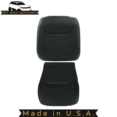 For 1999-2003 Acura TL Driver Top & Bottom Leather Seat Cover Black - Image 1 of 4