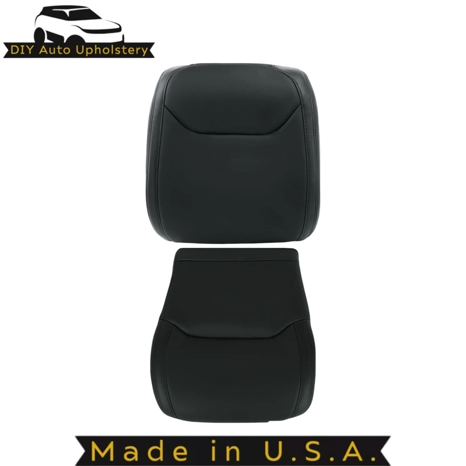Cubierta de asiento de cuero negra superior e inferior para conductor Acura TL 1999-2003 Foto 1 de 4