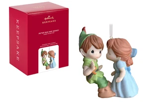 Hallmark 2020 Disney Precious Moments PETER PAN & WENDY Limited Ornament NEU! - Bild 1 von 1