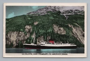 S.S. Chilcotin Union Steamships Ltd Vancouver Kanada Vintage Postkarte - Bild 1 von 2