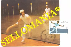TARJETA MAXIMA CESTA PUNTA PELOTA JAI ALAI HANDBALL VITORIA MAXIMUM CARD TC22657 - Imagen 1 de 1