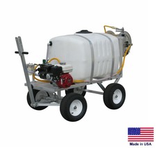 Sprayer Commercial - Trailer Mounted - 100 Gallon Tank - 9.5 Gpm - 5.5 Hp - Reel