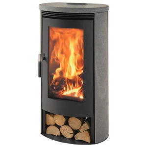 Holzofen Panadero Bilbao Speckstein 8kw Speicher Kaminofen effizient massiv Ofen - Bild 1 von 6