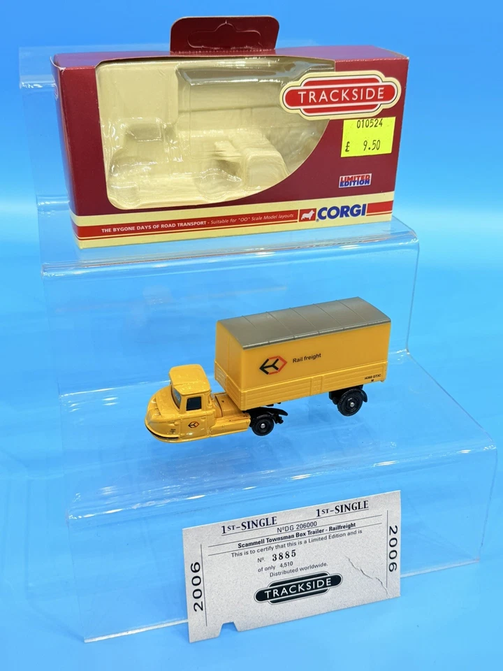 CORGI TRACKSIDE 1:76 DG206000 SCAMMELL TOWNSMAN BOX TRAILER RAILFREIGHT DIECAST - Image 1 of 1