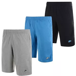 Nuevos pantalones cortos largos de algodón Nike para hombre - gimnasio deportivo entrenamiento hasta la rodilla - Imagen 1 de 4