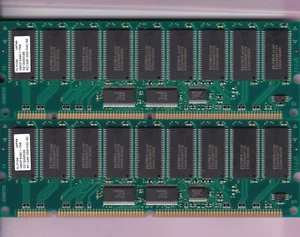 1GB 2x512MB PC133R ELPIDA HB52F649E1-75B PC-133R 3.3V SDRAM ECC REG MEMORY KIT - Picture 1 of 2