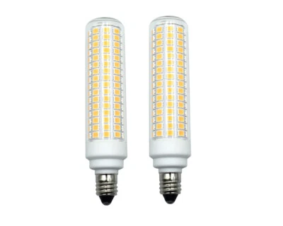 2pcs E11 LED bulb 12W 120V 130V 168Led Ceiling fan Light Lamp Equivalent 120W H - Image 1 of 4