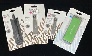 Cortadoras de uñas de salón Beauty360, cortadoras de uñas de los pies, pinzas 2 en 1, juego de tampón de uñas - Imagen 1 de 9