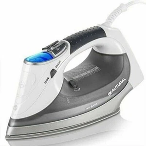 Hierro de vapor BEAUTURAL 1800 vatios con pantalla LCD digital, doble capa y cerámica - Imagen 1 de 5