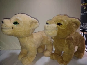 Disney Lion King Simba & Nala Talking Moving Plush Both Work - Picture 1 of 6