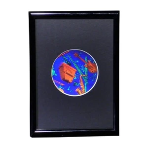 3D Musical Instruments Small Round Hologram Picture (FRAMED), Embossed Type - Picture 1 of 1