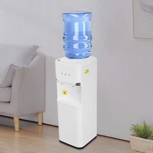 Top Load Hot Water, Cold Water Dispenser Double Storage Cabinets For 5Gal Bucket - Picture 1 of 19