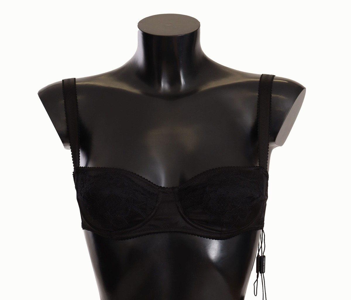 インナー・ルームウェアその他 Dolce&Gabbana Black silk satin and lace bra Silk-blend satin bra in black - Dolce Gabbana | Mytheresa