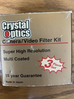 CRYSTAL OPTICS DIGITAL VIDEO 3 PIECE LENS 30.5 MM FILTER KIT UV-PL-F-DL-  NEW - Image 1 of 3