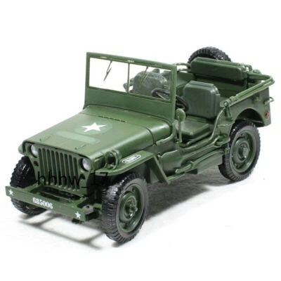 Military Tactical Car Model Alloy Tactics Convertible Car Kids 1/18 Model Toys  - Image 1 of 4