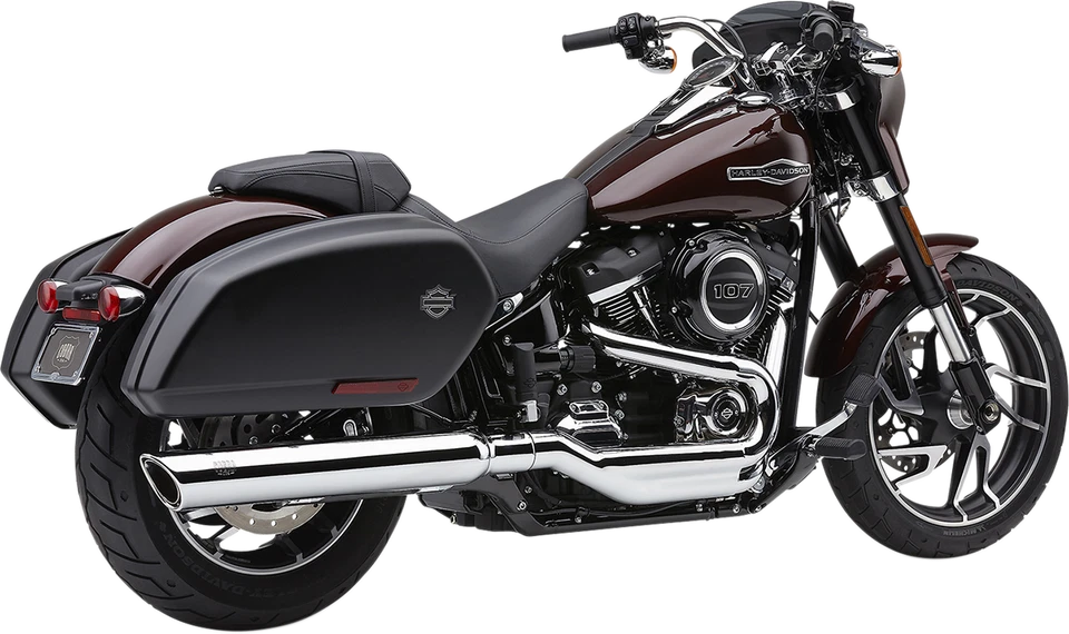 Cobra Slip On Muffler Exhaust Chrome 909 for 18-21 Harley Davidson Sport Glide - Image 1 of 1