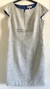 Vestido recto de verano con textura punteada manga gorra estilo Tinta talla UK 12 - Imagen 1 de 5