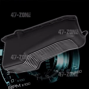 ALUMINUM For 86-02 CHEVY SB 262 400 STOCK CAPACITY OIL PAN RETRO POLISHED FINNED - Picture 1 of 1