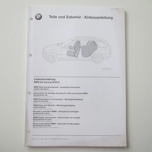 BMW 3er-Reihe touring E46 Original Einbauanleitung Lederausstattung Stand 1999 - Bild 1 von 1