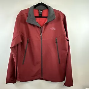 The North Face Mens RDT Softshell Jacket TNF Red Black Heather Large L Flash Dry - Picture 1 of 15