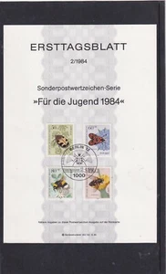 Germany Berlin 1984 Youth - Insects First Day Card Berlin pictorial h/s - Picture 1 of 1