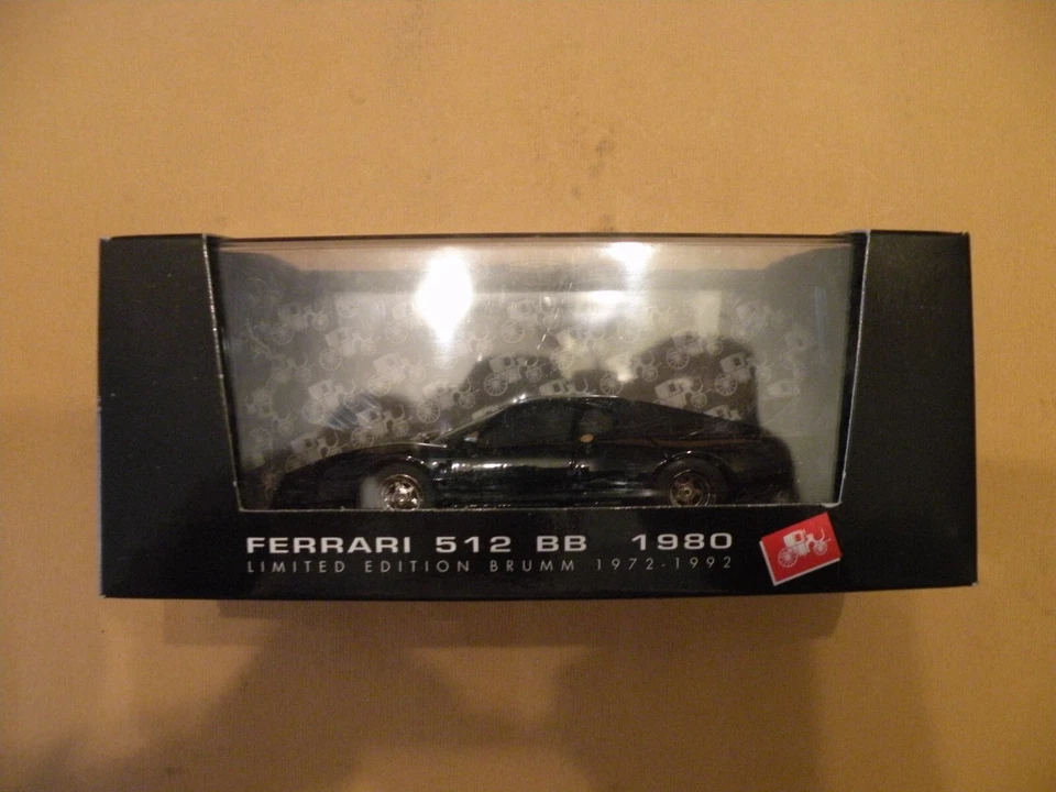 BRUMM FERRARI 512BB (NERO) NUOVO/NEW CON BOX - Immagine 1 di 1