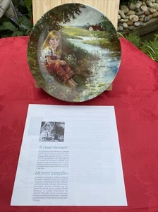 Dominion China Canada Plate “ A Quiet Moment” By Stewart Sherwood LTD ED 1987 - Picture 1 of 5