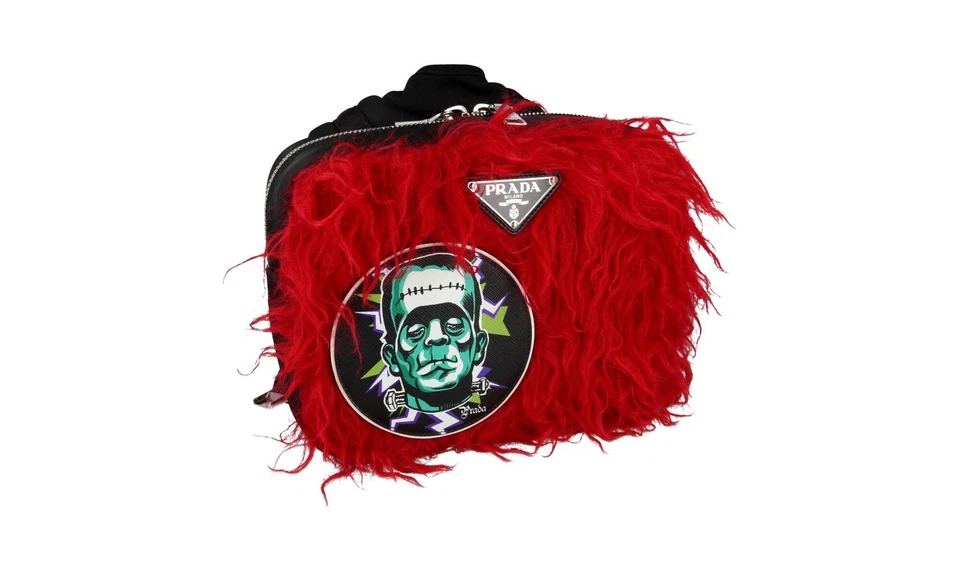 PRADA FRANKENSTEIN LIMITED EDITION BACKPACK BAG 2VZ044 BLACK RED