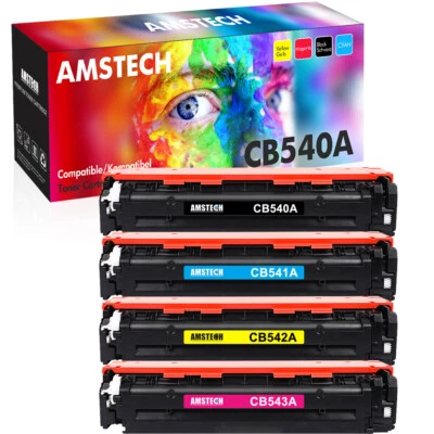 Toner Kompatibel mit HP 125A CB540A Color LaserJet MFP CP1215 CP1515N CM1312NFI - Bild 1 von 4