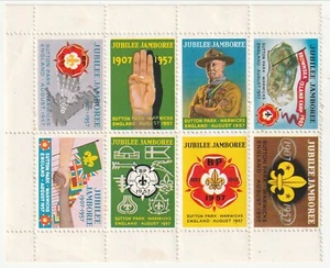 Great Britain - Scouting, Jubilee Jamboree m/s & part folder 1957(M) - Picture 1 of 3
