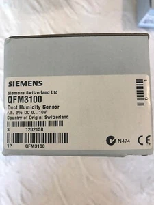 Siemens Building Technology QFM3100 SENSOR DUCT RH 0-10VDC - Picture 1 of 2
