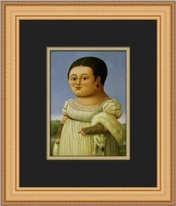 Estampado enmarcado personalizado Fernando Botero Mme Riviere - Imagen 1 de 2