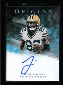 J'MON MOORE 2018 PANINI ORIGINS NOVATO TURQUESA AUTÓGRAFO AUTOMÁTICO #09/25 AK5717 - Imagen 1 de 1