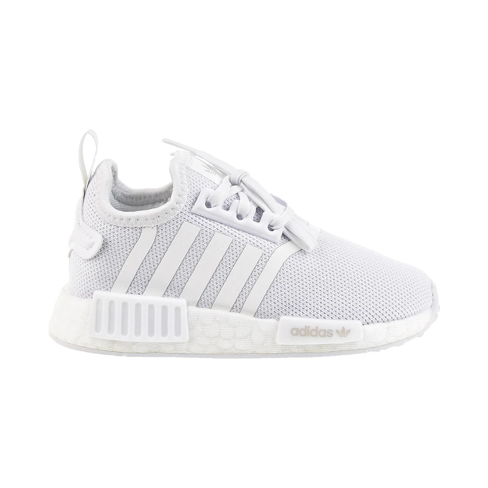 Adidas NMD R1 I Refined Toddler's Shoes Cloud White-Grey One H02346 Size 5K
