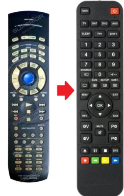 Ersatz Fernbedienung für Onkyo RC-391M und RC-392M - Bild 1 von 4