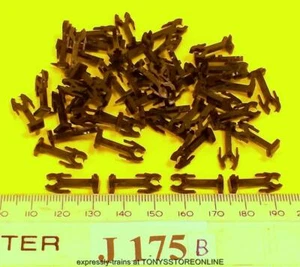 j175B BULK BONUS BUY jouef ho spares 50x black couplings (nem type?) see pics - Picture 1 of 1